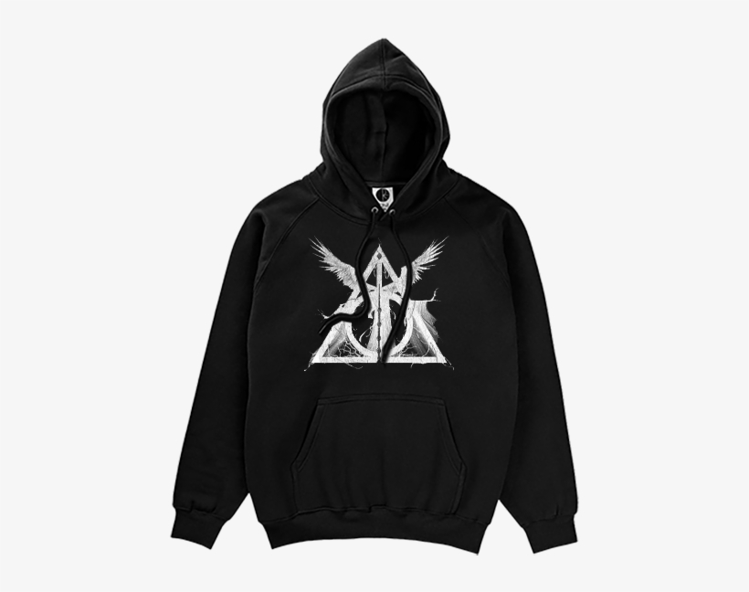 Deathly Hallows -black - Ravenclaw Hoodie, transparent png #1577228