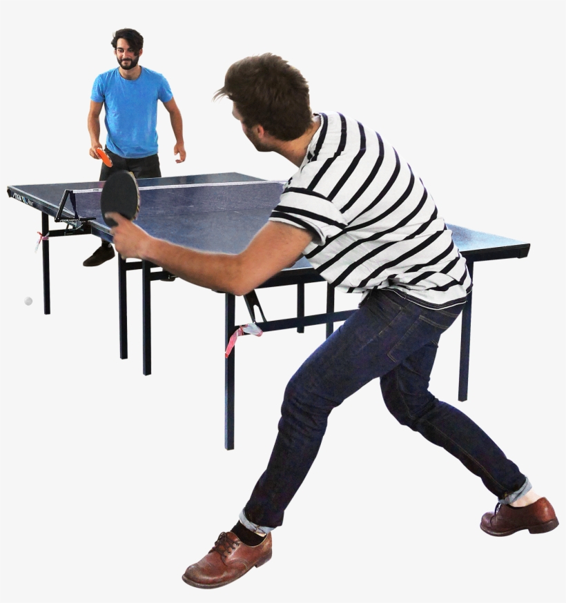 Clipart Resolution 1375*1400 - People Playing Table Tennis, transparent png #1577370