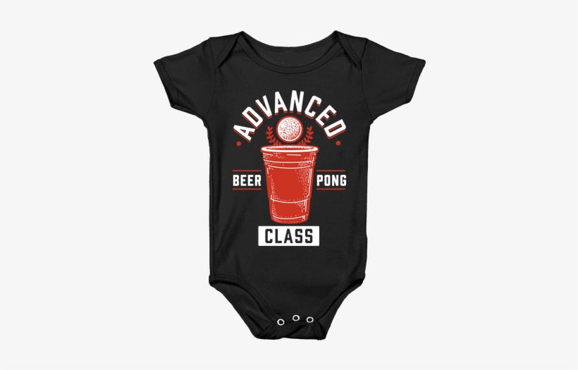 Advanced Beer Pong Class Baby Onesy - Weed Onesie Baby, transparent png #1577422