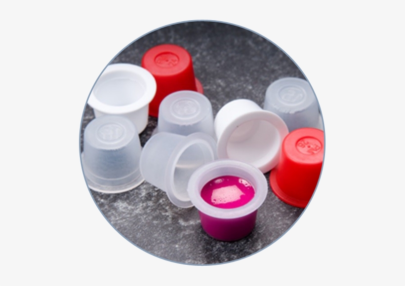 Traditional Tattoo Ink Cups - Plastic, transparent png #1577482