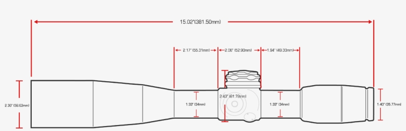 17 Bravo - Us Optics B 17 Dimensions, transparent png #1578565