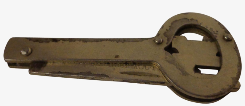 Antique Folding Skeleton Key By Lockwood Mfg - Skeleton Key, transparent png #1578702