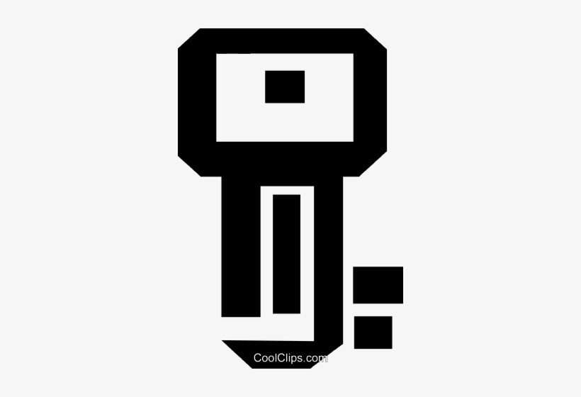 Thick Black Line Skeleton Key Royalty Free Vector Clip - Sign, transparent png #1578830