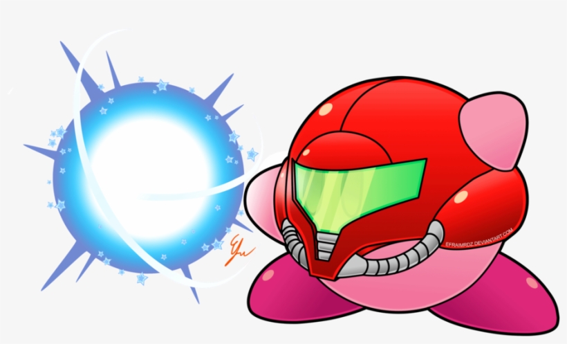 Kirby Smash Abilities Samus By Efraimrdz On - Kirby Samus, transparent png #1579407