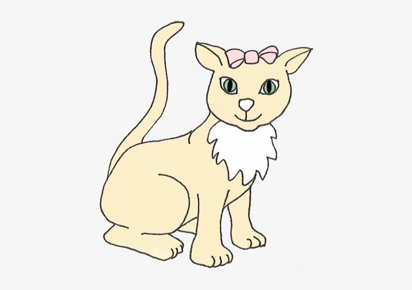 Cat Catching Butterflies Clipart, Cat With Big Green - Drawing, transparent png #1579868