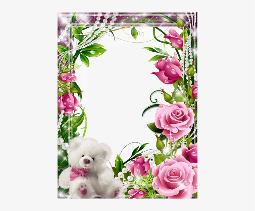 Quadro Transparente Com Rosas E Branco Teddy - Imagenes De Caratulas De Rosas, transparent png #1580579