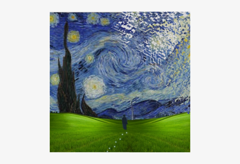 Starry Night Van Gogh Drawing, transparent png #1580971