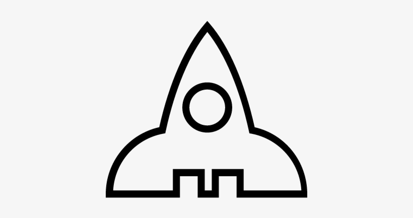 Rocket Outlined Space Ship Vector - Rocket, transparent png #1581312