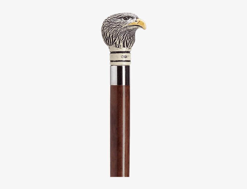 Eagle Head Scrimshaw Brown Walking Cane - Kensingtonrow Home Collection Canes - Majestic Eagle, transparent png #1581941