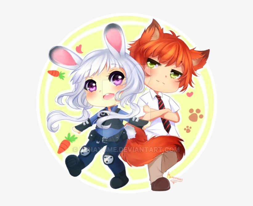 Zootopia Judy Chibi Png Svg Transparent Library - Nick X Judy Chibi, transparent png #1581963