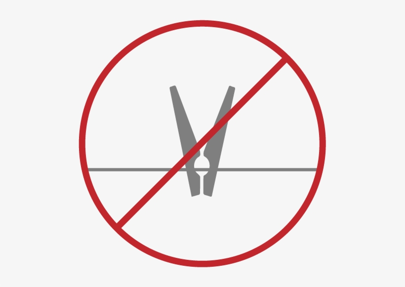 Do Not Use Clothespins To Hang And Dry - No Hug, transparent png #1582004