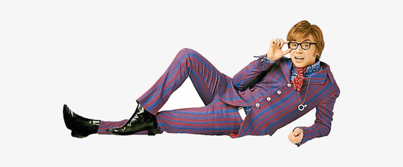 Image5 - Austin Powers Lying On Bed, transparent png #1582094