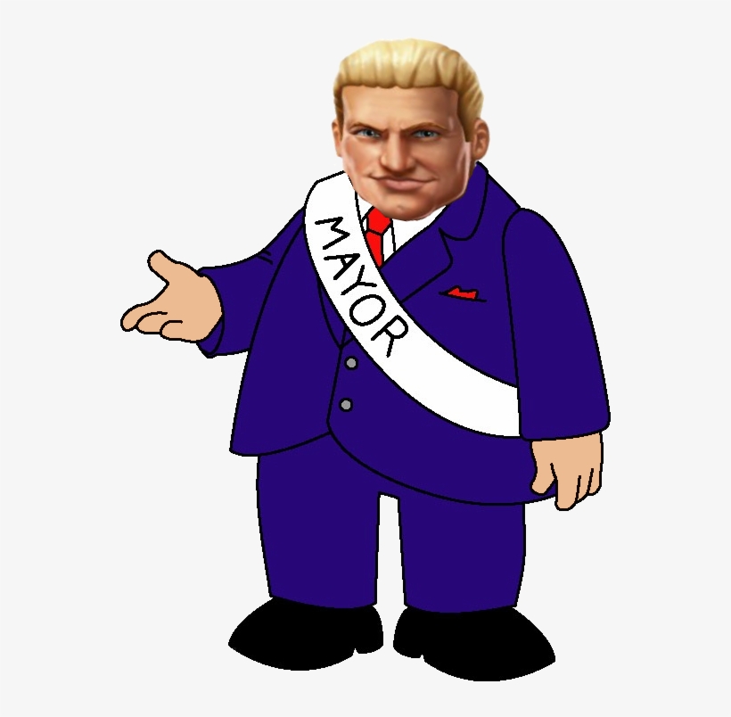 Dolph Ziggler On Twitter - Mayor Of Simpsons, transparent png #1582404