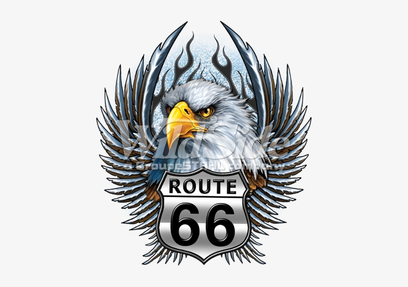 Rt66 Eagle Head Wings - Route 66 Eagle Logos, transparent png #1582427