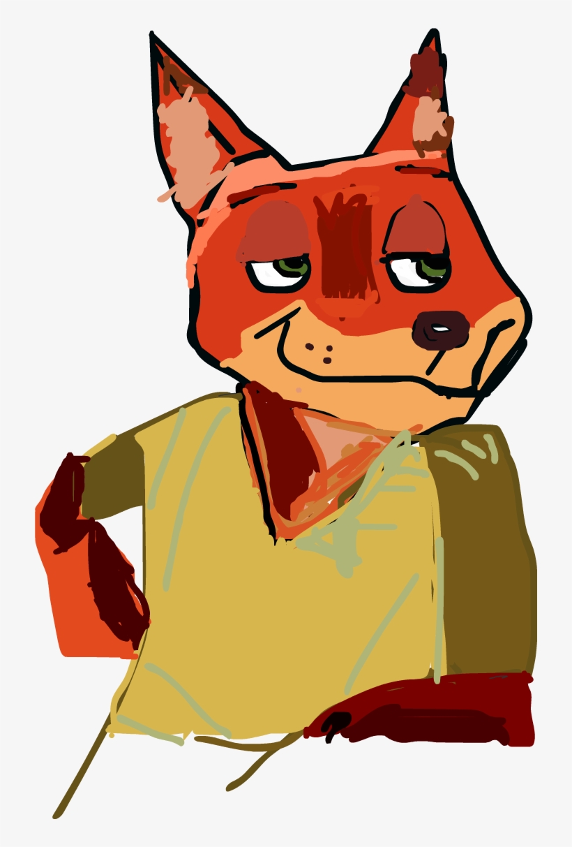 Nick Wilde - Cat Yawns, transparent png #1582712