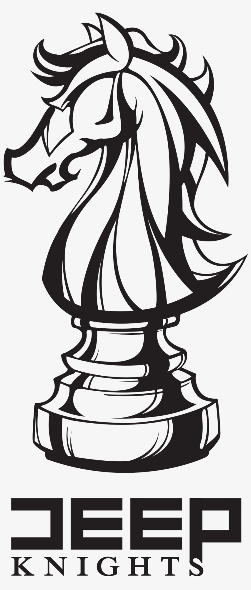 Deep Knight Logo Design - Knight Chess Piece Tattoo Designs, transparent png #1582737