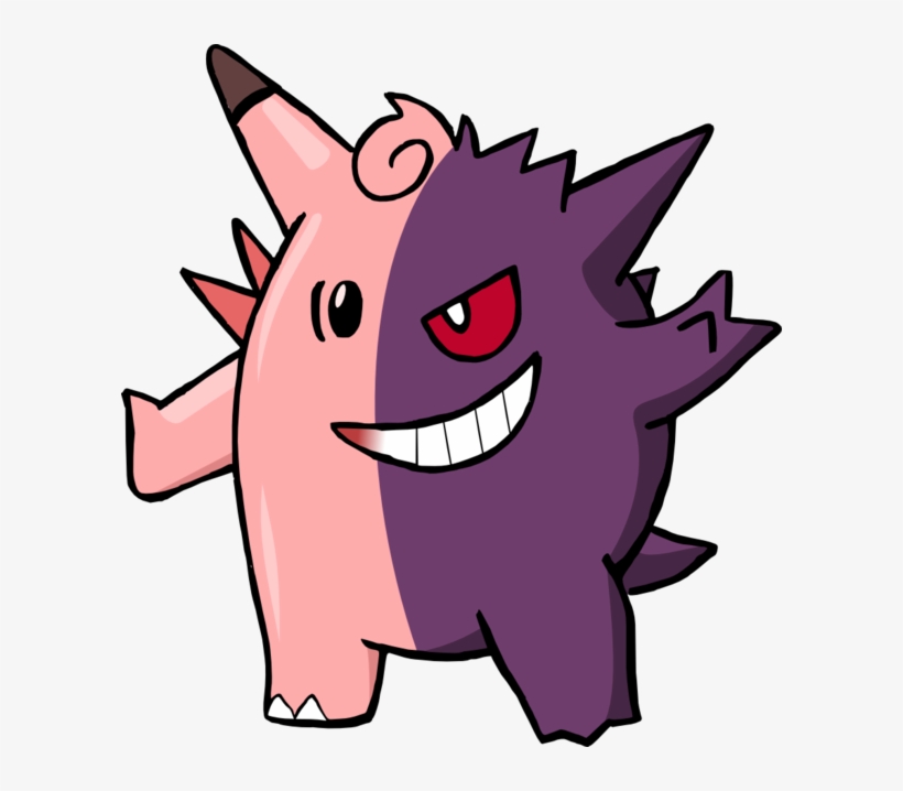 Clefable And Gengar By Pencilghost On Deviantart - 픽시 포켓몬, transparent png #1582910