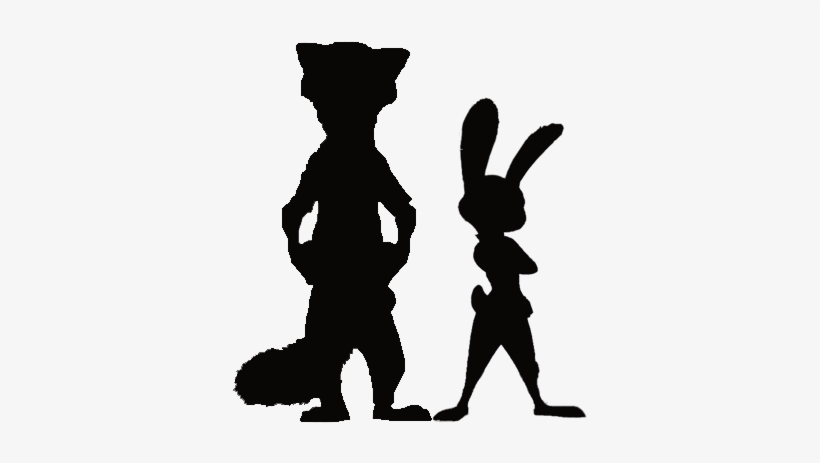 Image Result For Nick Wilde Silhouette Disney T Shirt - Nick Wilde Silhouette, transparent png #1583062