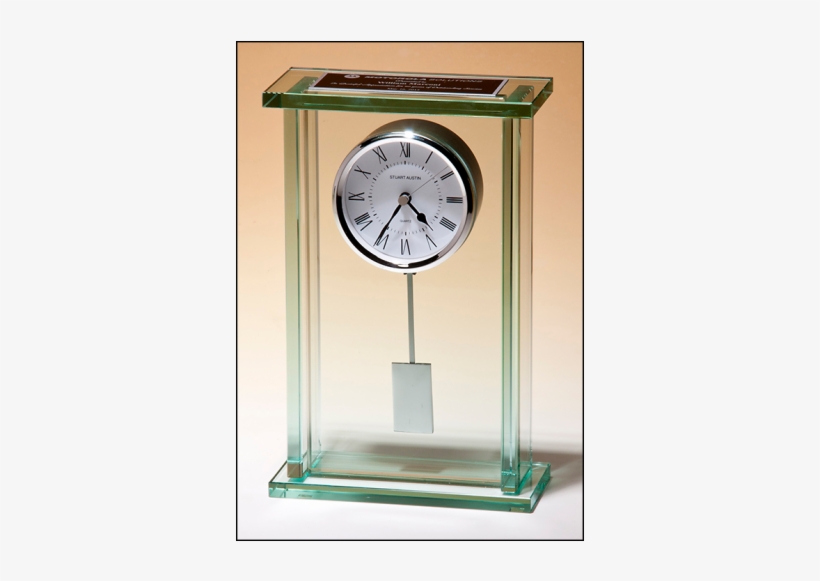 Tall Jade Glass Clock With Pendulum, transparent png #1583226