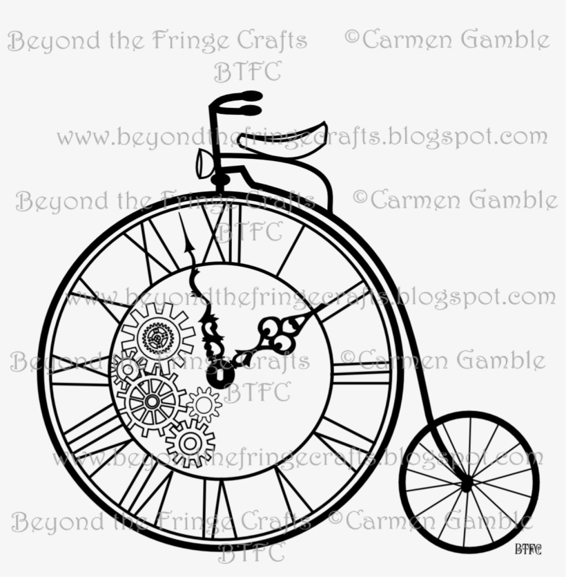Beyond The Fringe Digital Stamps Some Digi - Make A Old Bicycle, transparent png #1583504
