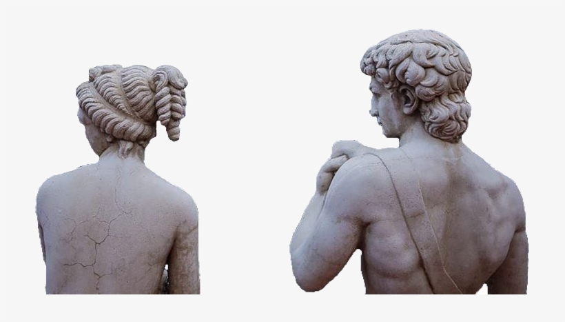 Blue Grey Statue Polyvore Moodboard Filler Artemis - Statue, transparent png #1583698