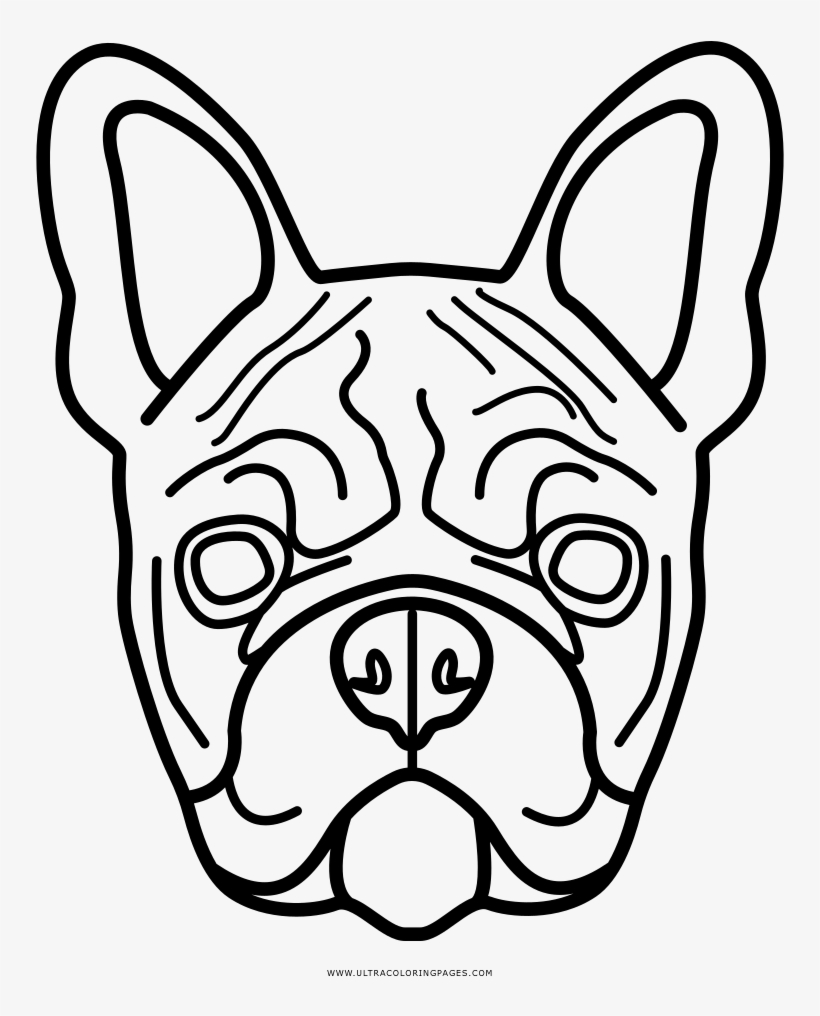 Bulldogs Drawing Coloring Page - French Bulldog, transparent png #1583803