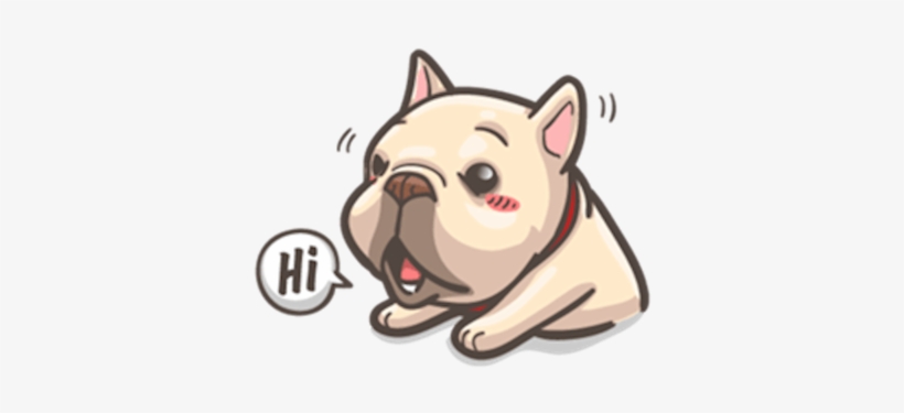 French Bulldog Pigu Messages Sticker-0 - French Bulldog Pigu, transparent png #1583902