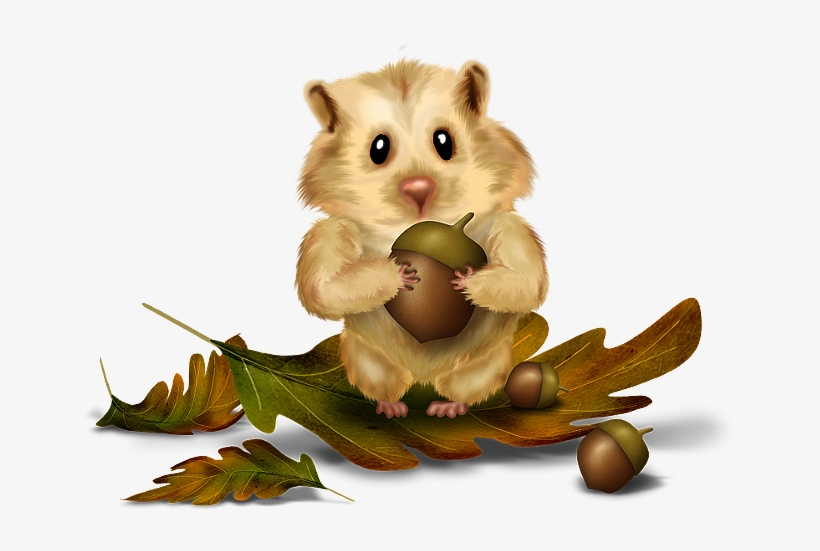 Chipmunk - Foglia Autunnale Png, transparent png #1583923