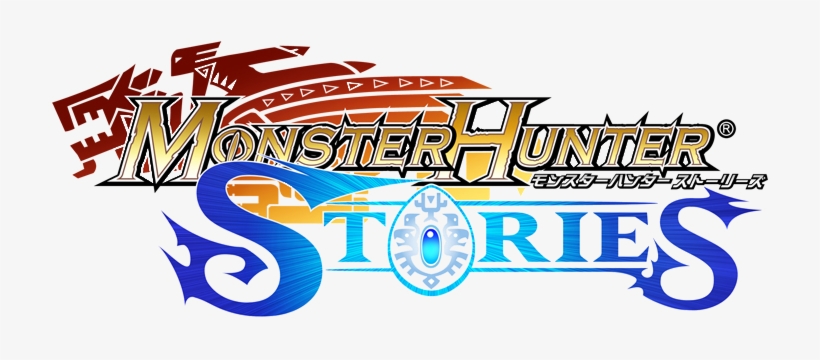 In A World Where Large Monsters Roam, And People Everywhere - Monster Hunter Stories Logo Png, transparent png #1583925