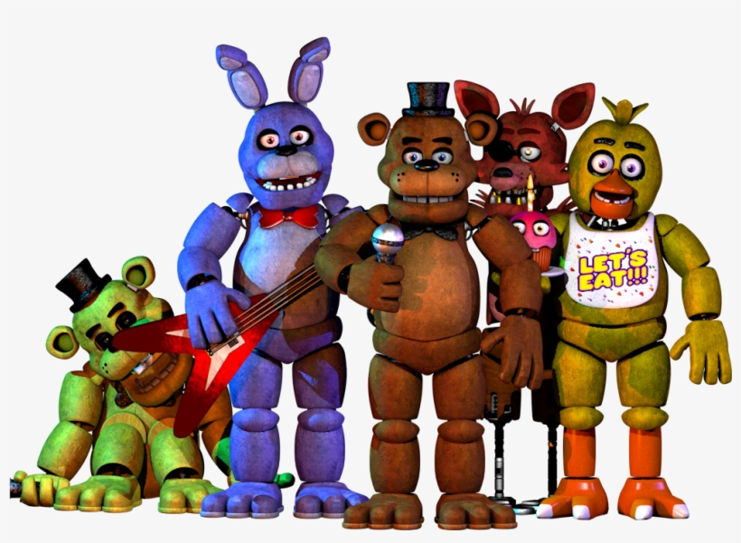 Clip Art Transparent Fnaf Transparent 1character - Five Nights At Freddy's Title, transparent png #1584105