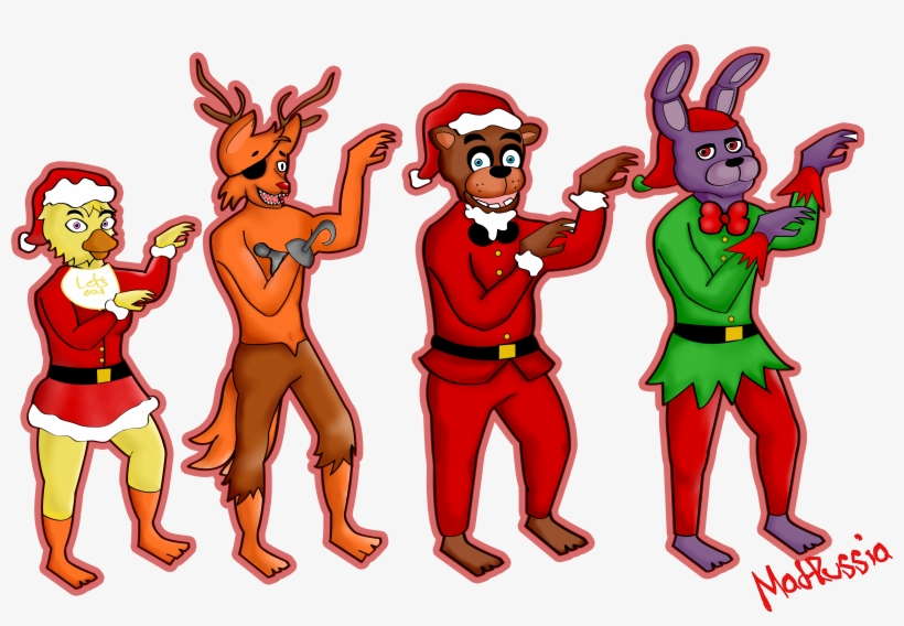 Jpg Library Download Say Theme By Tobiuchiha On Deviantart - Fnaf Christmas Fanart, transparent png #1584147