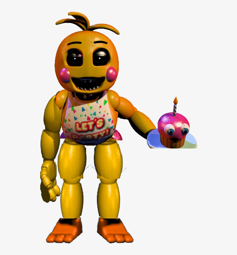 Nightmare Toy Chica - Fnaf 2 Toy Chica Png, transparent png #1584171