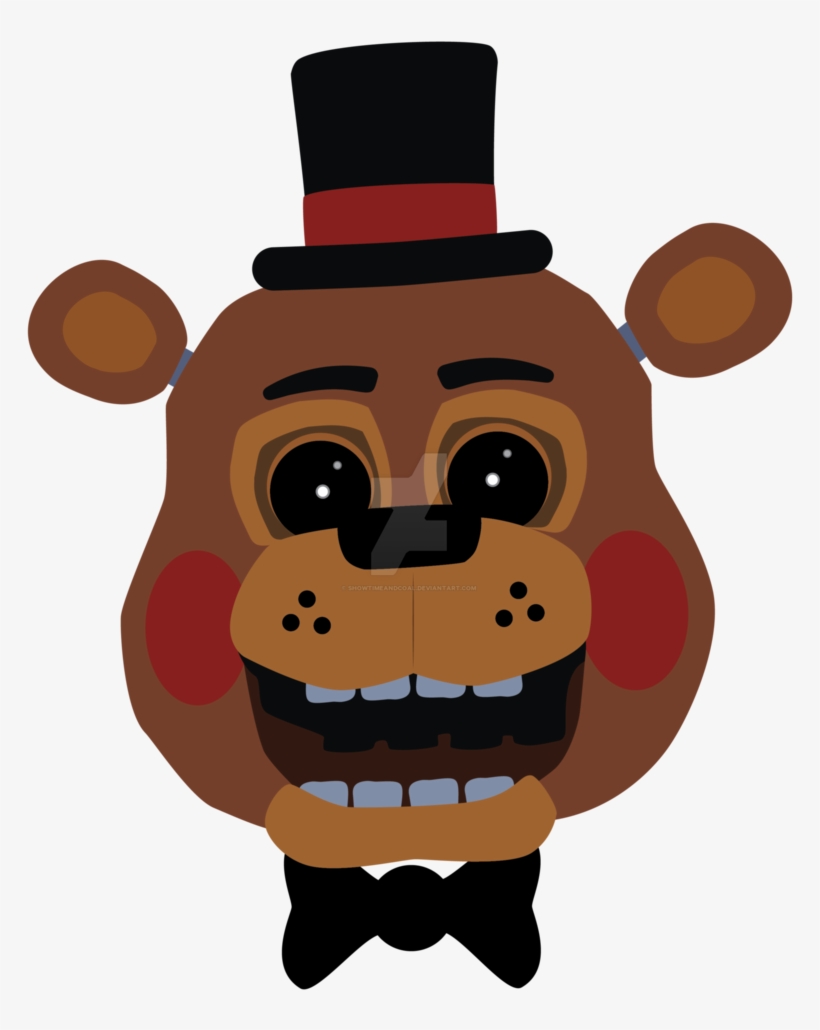 Png Free Freddy By Showtimeandcoal On Deviantart - Fnaf Toy Freddy Head, transparent png #1584281
