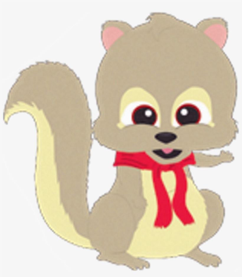 Clip Library Stock Chipmunk Clipart Woodland - Woodland Critter Christmas Squirrel, transparent png #1584350