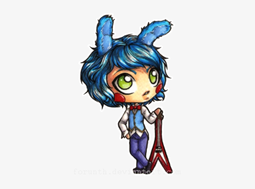 Fnaf Chibis - Chibi Human Toy Bonnie, transparent png #1584373