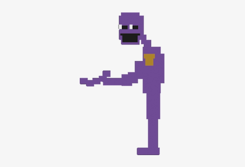 Purple Man Fnaf - Purple Guy Pixel, transparent png #1584418
