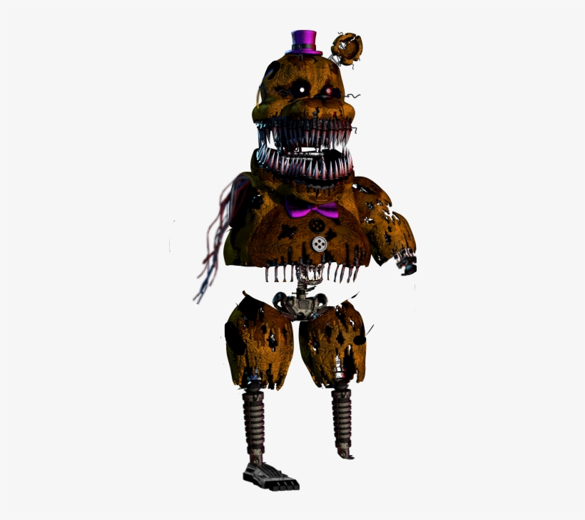 Ignited Nightmare Fredbear Fnaf Fnaf4 Freetoedit - Nightmare Fredbear Ultimate Custom Night, transparent png #1584527