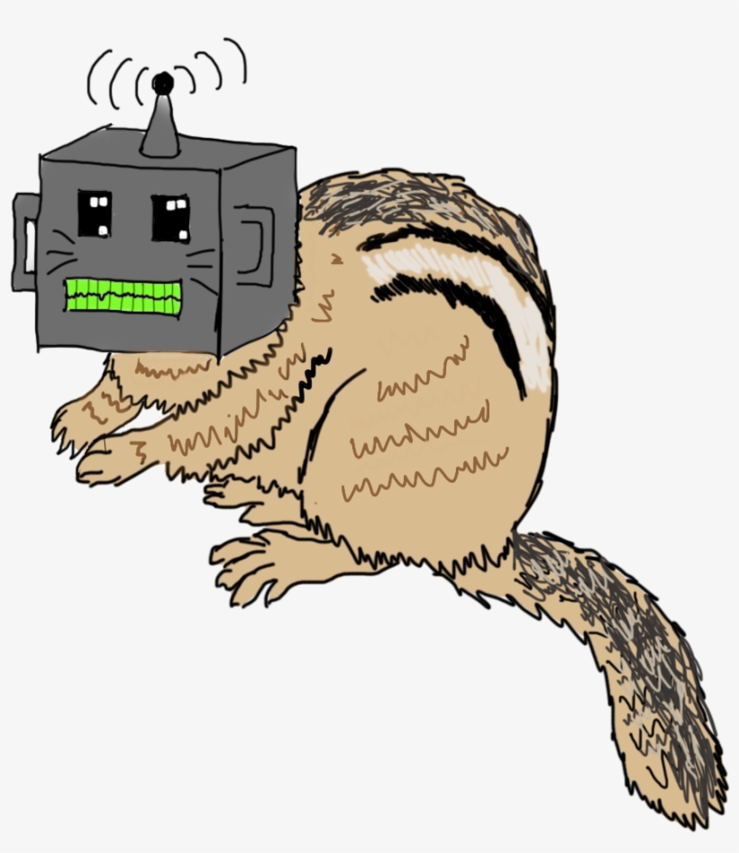 Robo Chipmunk - Cartoon, transparent png #1584570