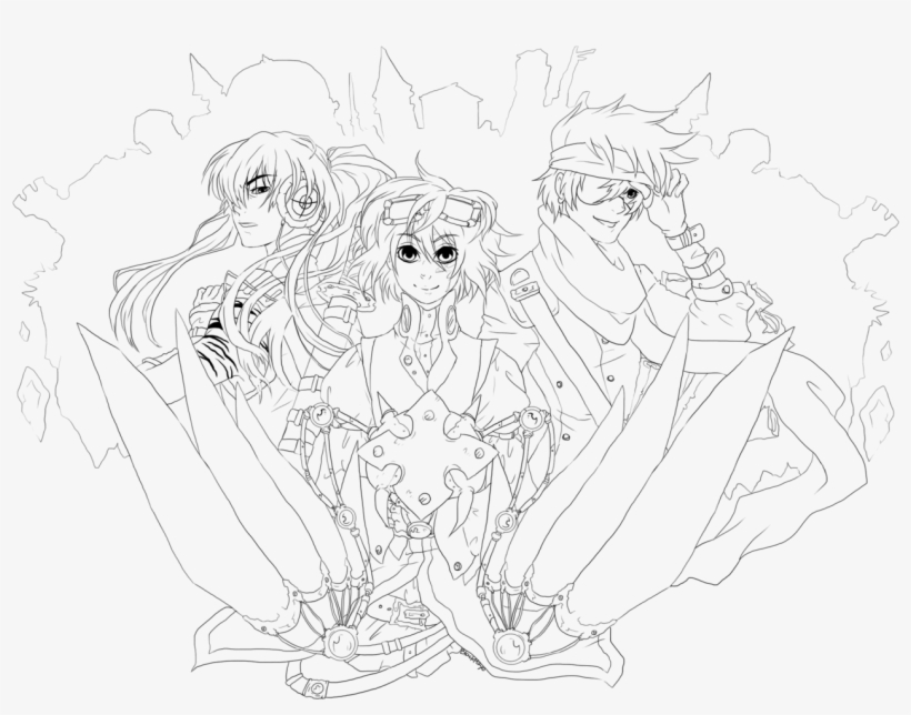 Steampunk D - Line Art, transparent png #1584776