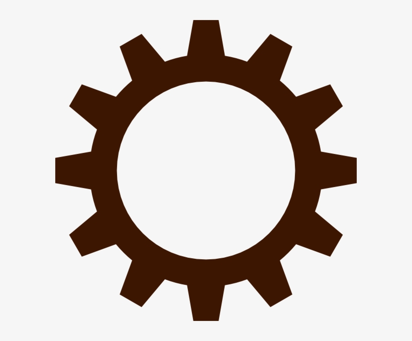 Brown Clipart Gear - Sprocket Png, transparent png #1584864