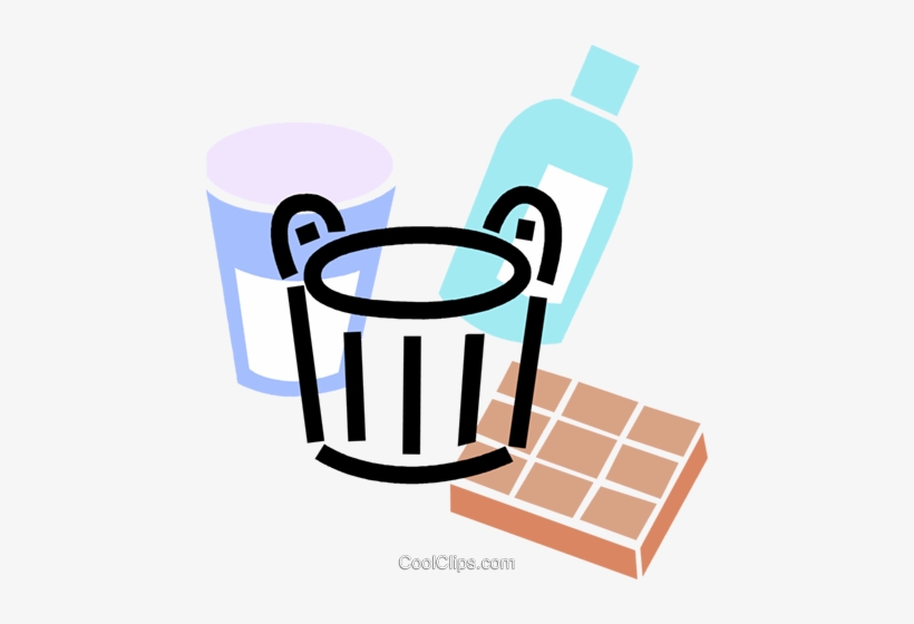 Pail With Cleaning Supplies Royalty Free Vector Clip - Produtos De Limpeza Vetor Png, transparent png #1584913
