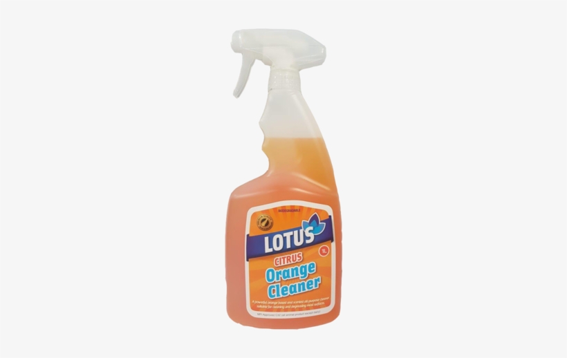 Lotus Orange Cleaner Large - Bottle, transparent png #1585247