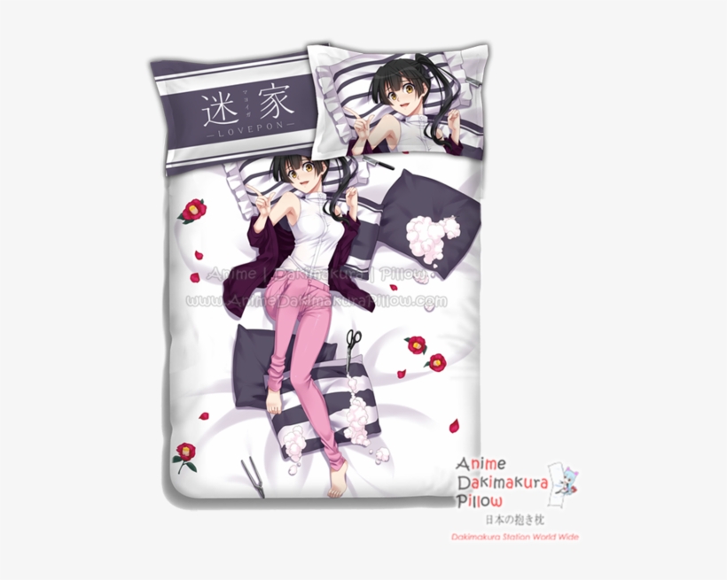 The Lost Village Japanese Anime Bed Blanket Or Duvet - Cushion, transparent png #1585421