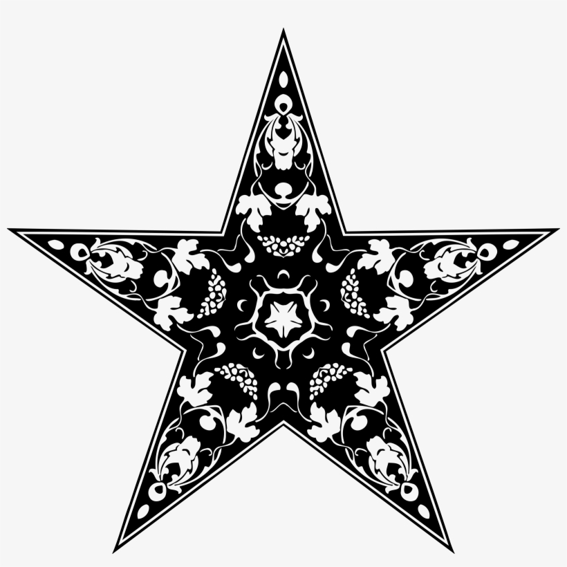 Abziehtattoo Nautical Star Paisley - Paisley Star, transparent png #1585423