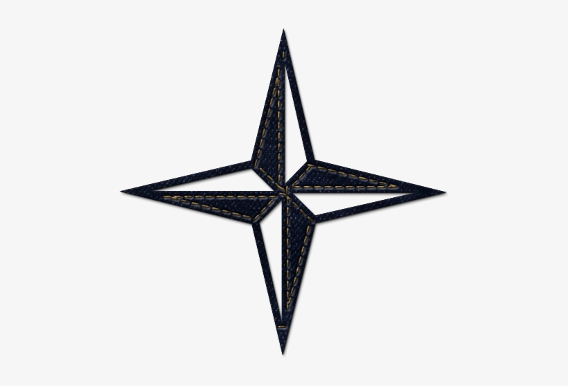 4 Point Nautical Star Clipart - Icon, transparent png #1585571
