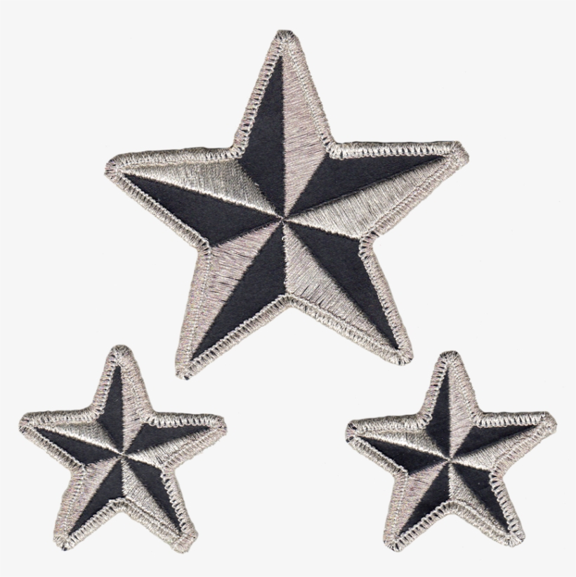 Nautical Stars Reflective Embroidered Patch - Star Patches Transparent, transparent png #1585930
