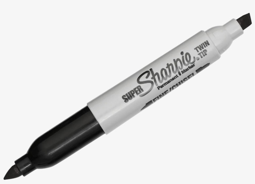 Sharpie® Super Twin Tip Marker - Thick Sharpie, transparent png #1586147