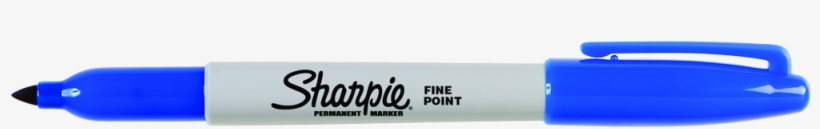 Marker Sharpie Fine Blue - Permanent Marker, transparent png #1586241