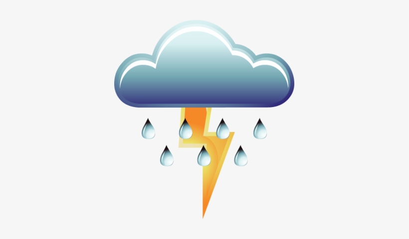 Thunderstorm Clipart - Clipart Thunderstorm, transparent png #1586404