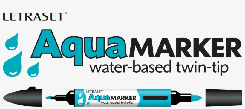 Letraset Markers - Water Markers - Letraset Aquamarker Set (6 Colours) Set No 1, transparent png #1586458